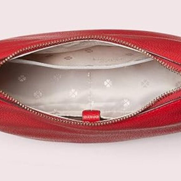 Kate Spade New York Lake Medium Leather Crossbody Purse - Hot Chili - Picture 4 of 5